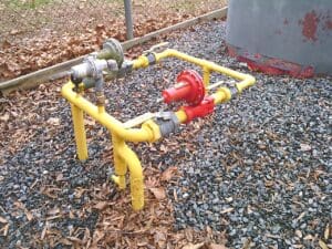 Thermal imagine inspection quickly identifies gas regulator failure. Contractor was quickly notified to address the issue without the system failing during winter months and pro actively preventing any resident service interruptions.